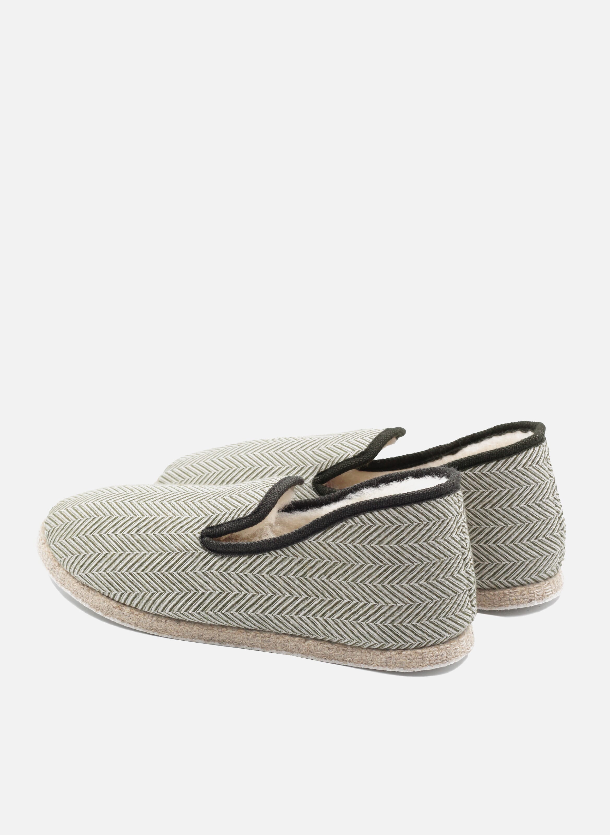 Charentaises tissu | Vert