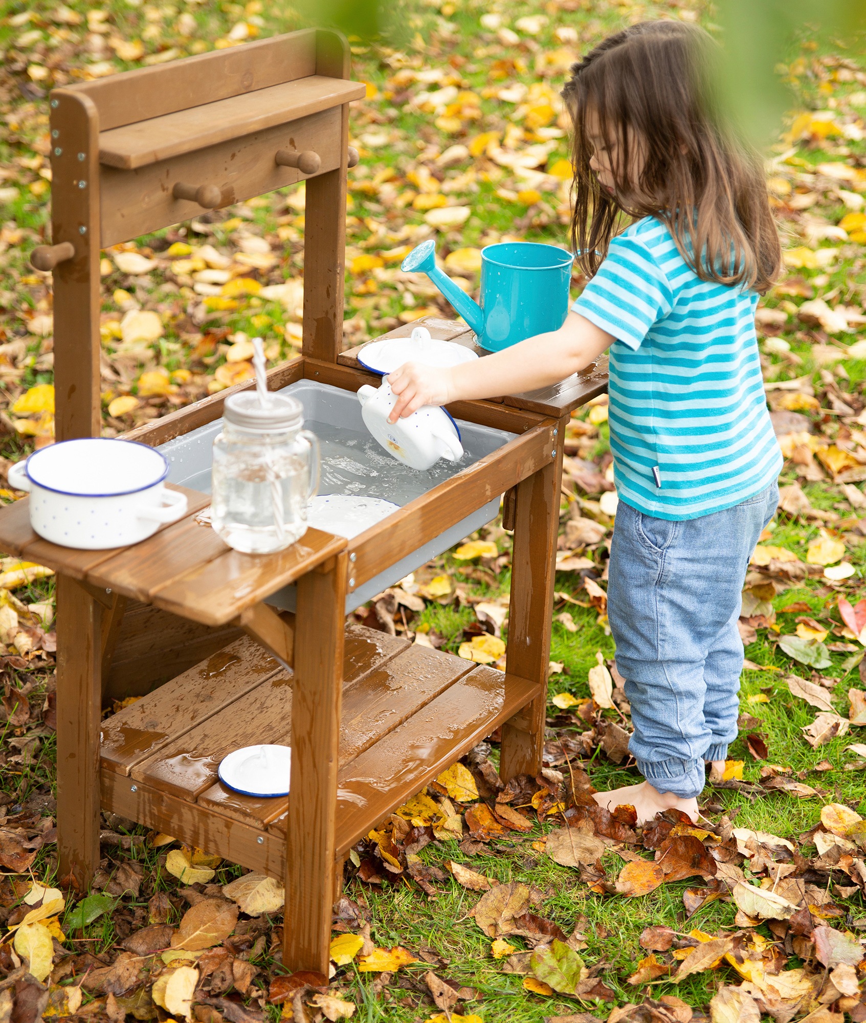 roba® Outdoor-Spielküche »Matschküche MIDI« braun