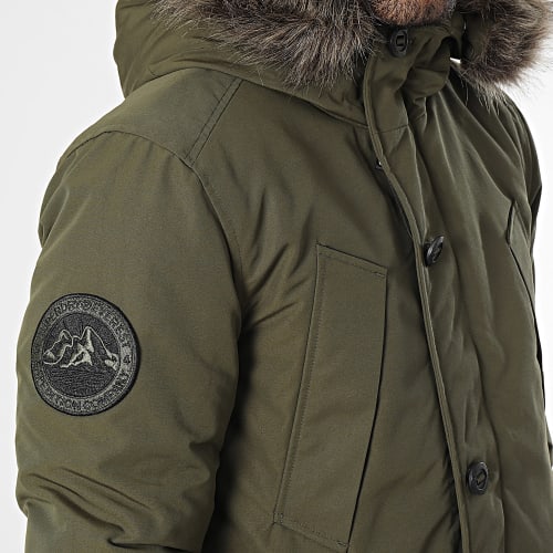 Parka Capuche Fourrure Everest Faux Fur M5011741A Vert Kaki