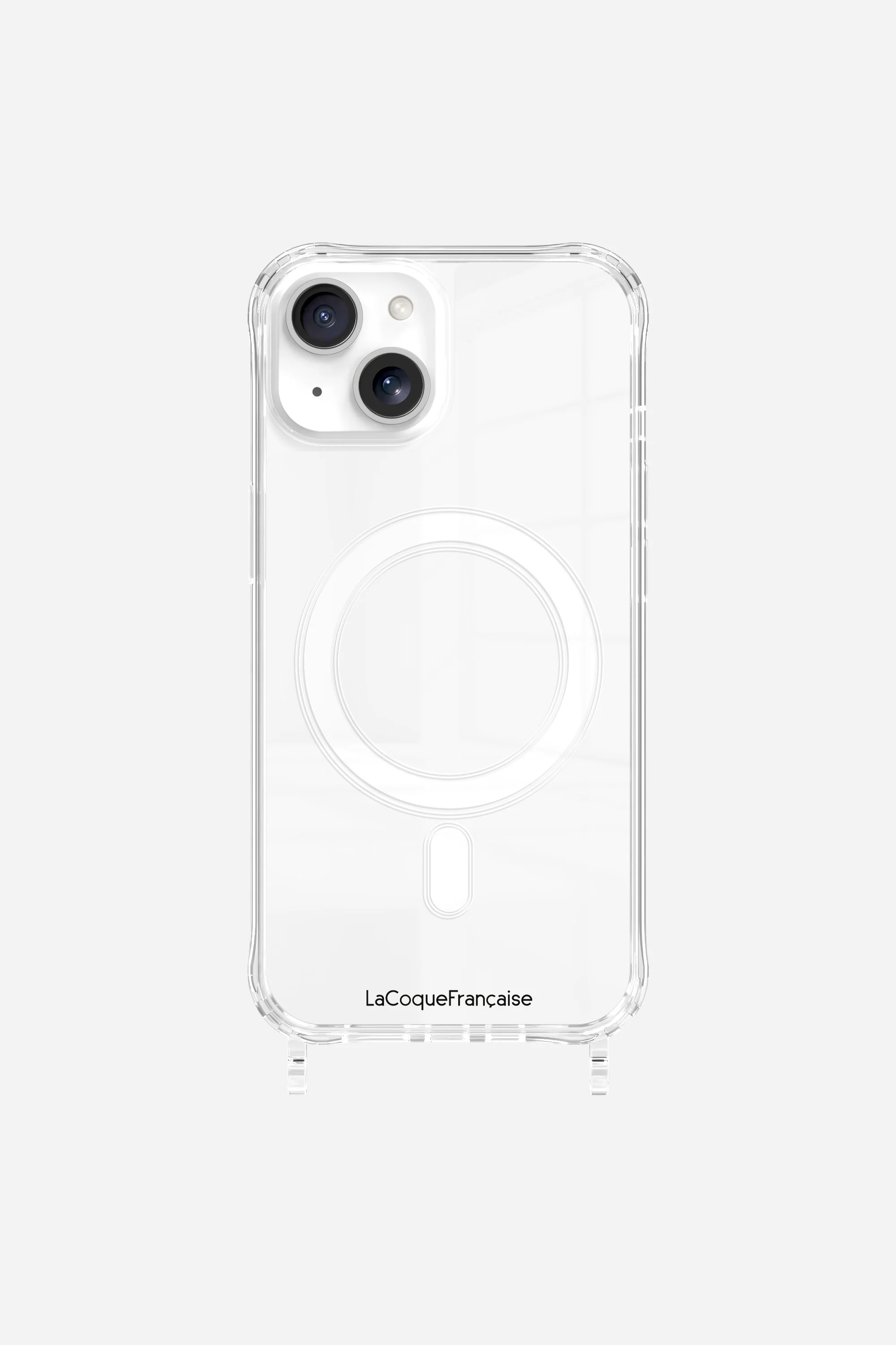 Coque de téléphone magsafe avec anneaux pour iphone 15 | Argent