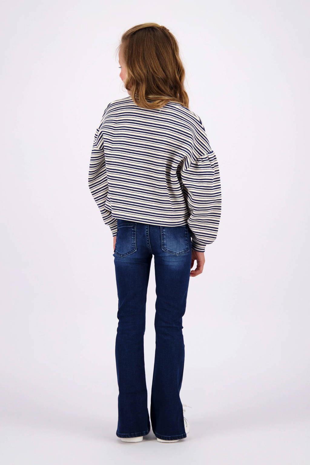 Vingino flared fit jeans dark blue denim