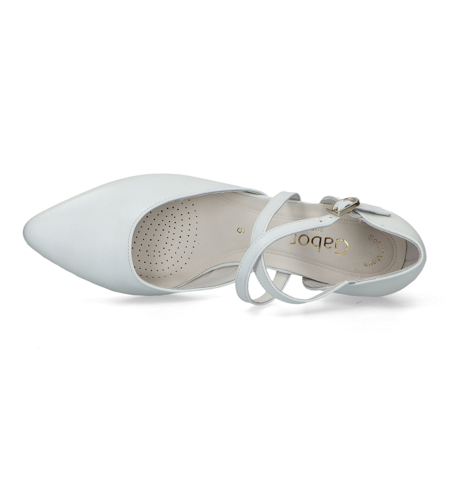 Pumps met bandje wit