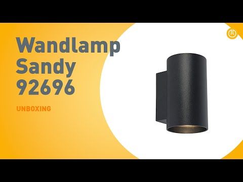 Moderne wandlamp zwart rond 2-lichts - Sandy