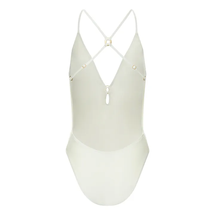Alma Deia Maillot de bain une pièce Anneau | Blanc cassé