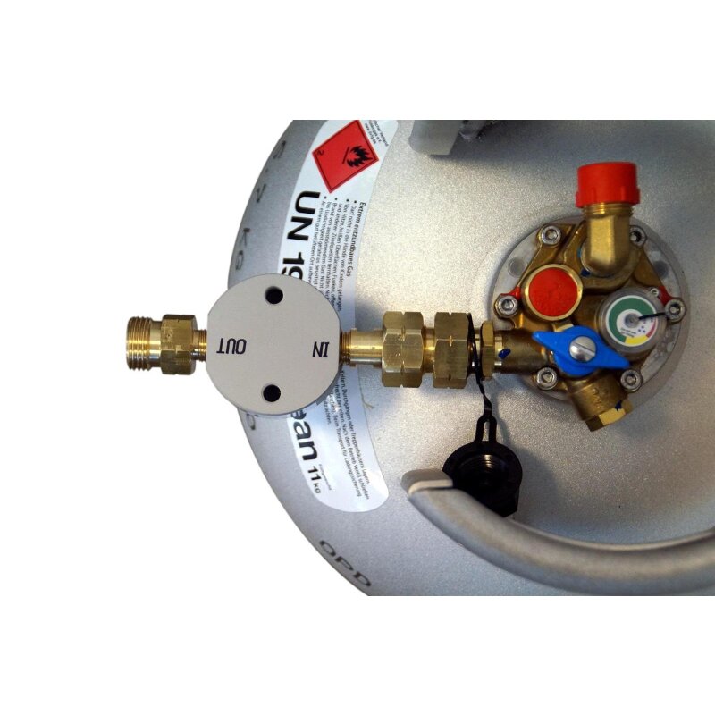 DREHMEISTER Gasflaschenfilter Smart W21,8 x 1/14 LH