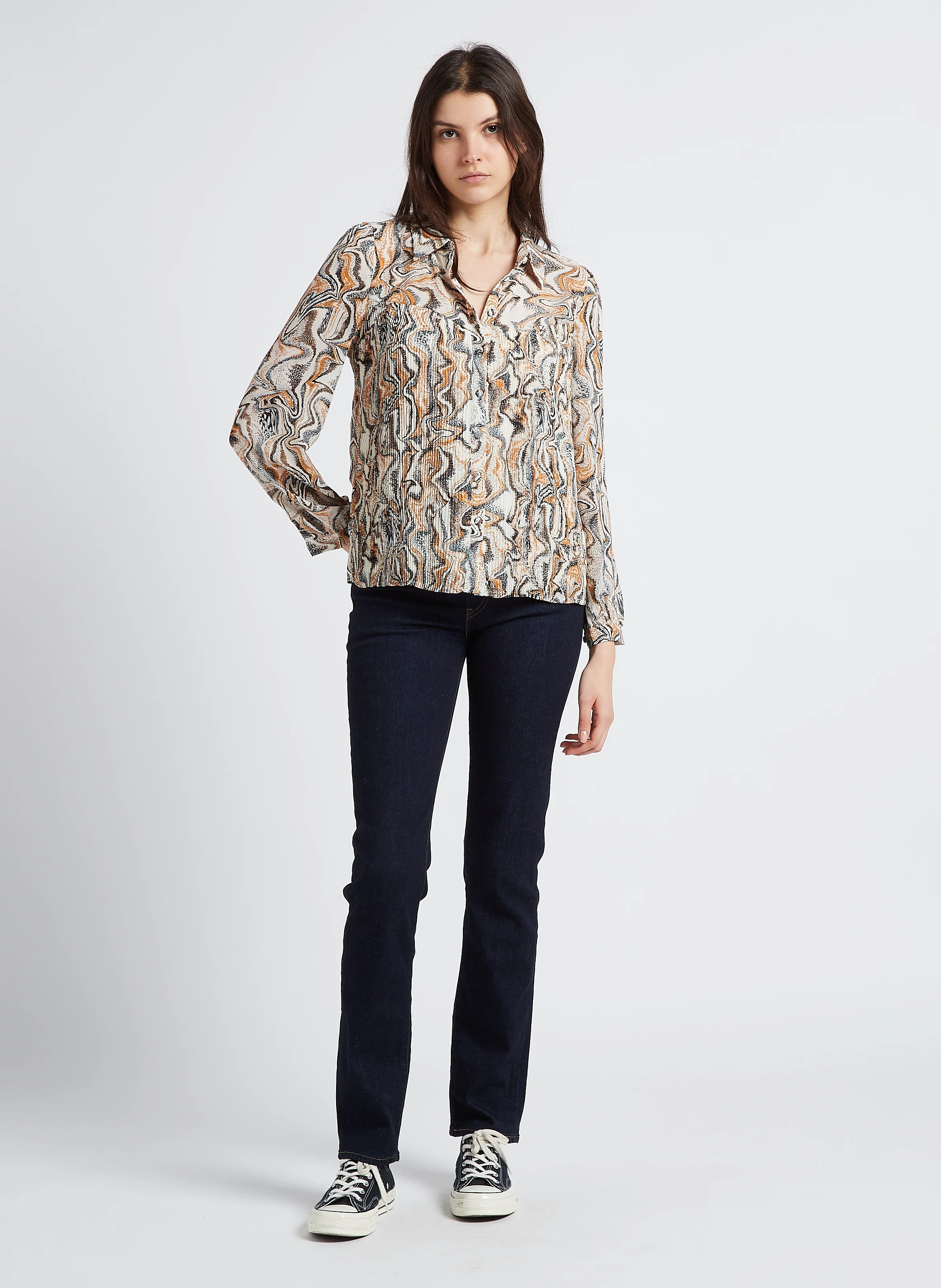 724 HIGH RISE STRAIGHT - Jean slim en coton mélangé | Jean brut