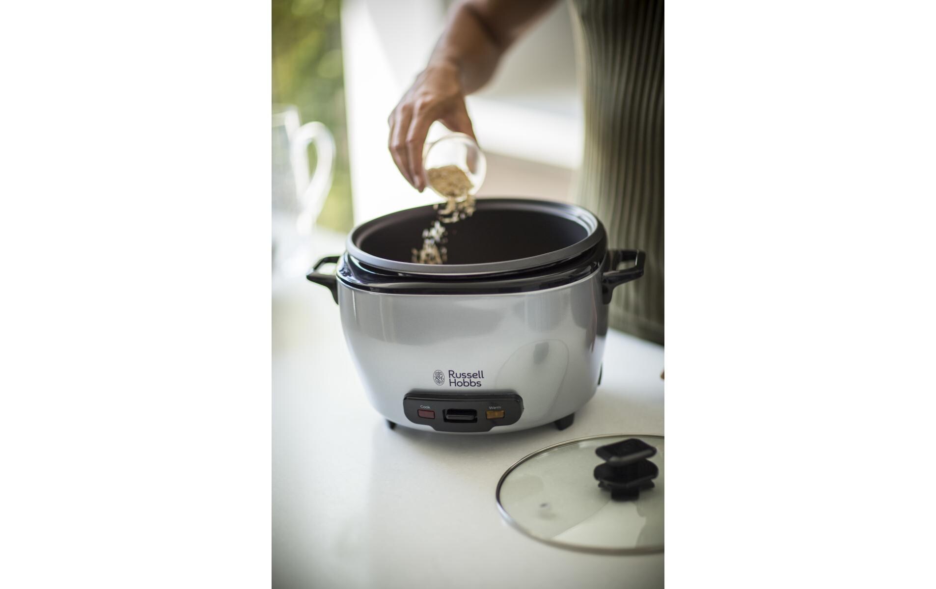 Reiskocher Maxicook 5 lXL-Reiskocher für die Zubereitung von grossen Mengen Reis, mit Warmhaltefunktion und Dampfgareinsatz für schonendes Kochen