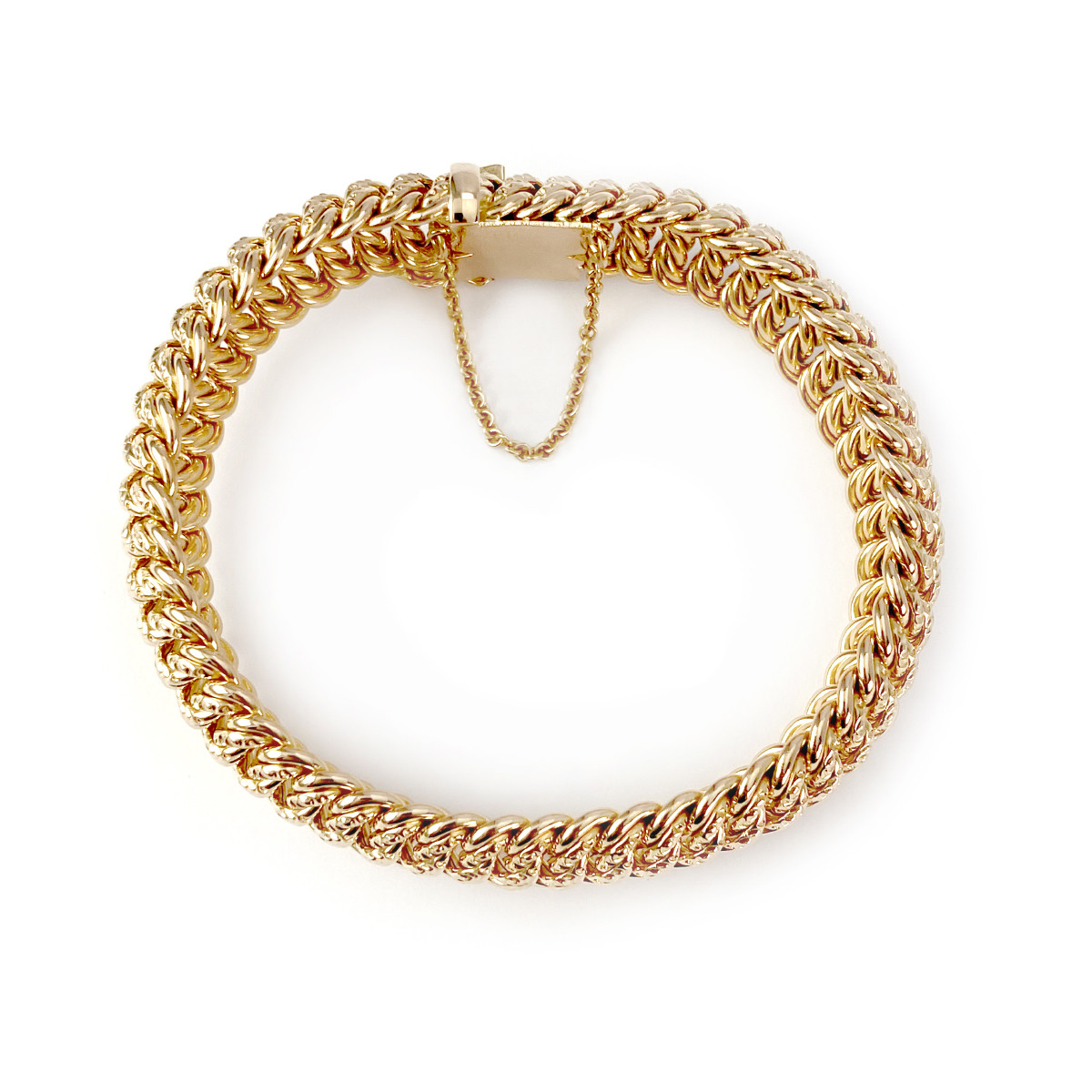 Bracelet d'occasion or 750 jaune maille américaine