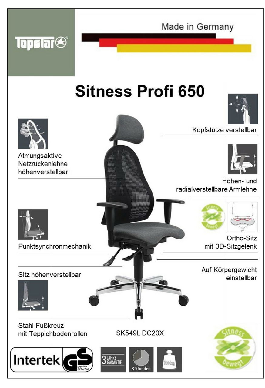 Topstar Drehstuhl SITNESS PROFI