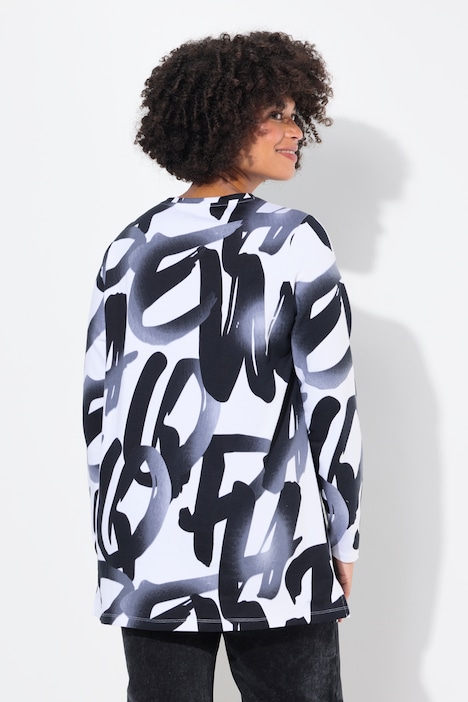 Sweatshirt, Comfort Fit, Buchstaben-Print, Langarm