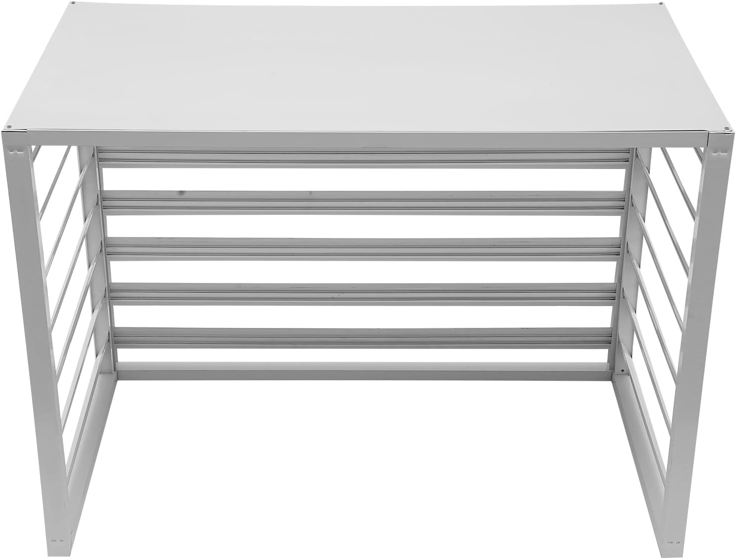 Klimaanlage Abdeckung, 110 x 60 x 80 cm, Wärmepumpe Verkleidung, Abdeckung Klimaanlage Außengerät, Schutz für Außengerät (Weiß)