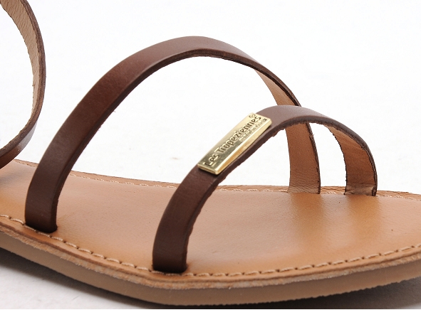 Les tropeziennes nu pieds plats femme hanak f marron