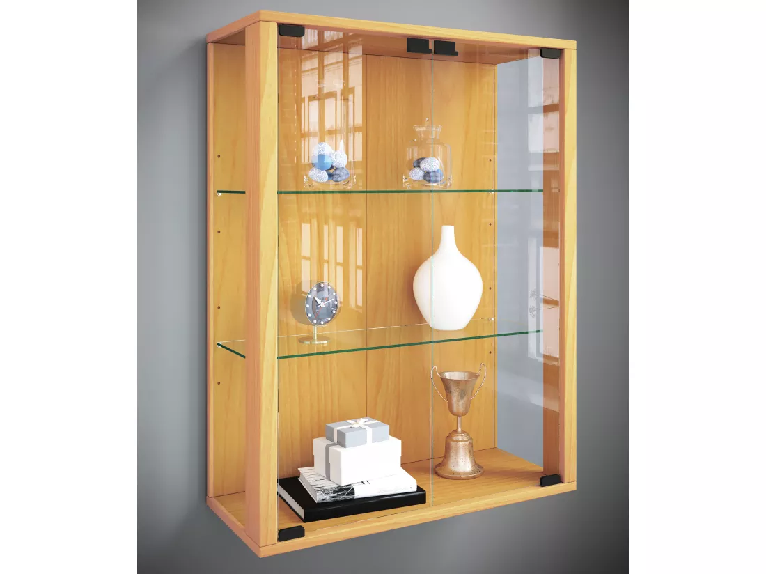 Vitrine murale Vitrine suspendue en verre Udina