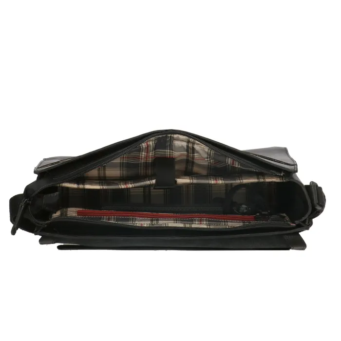 Genicci Prantik Stavanger Messenger Bag 13,3 inch Zwart