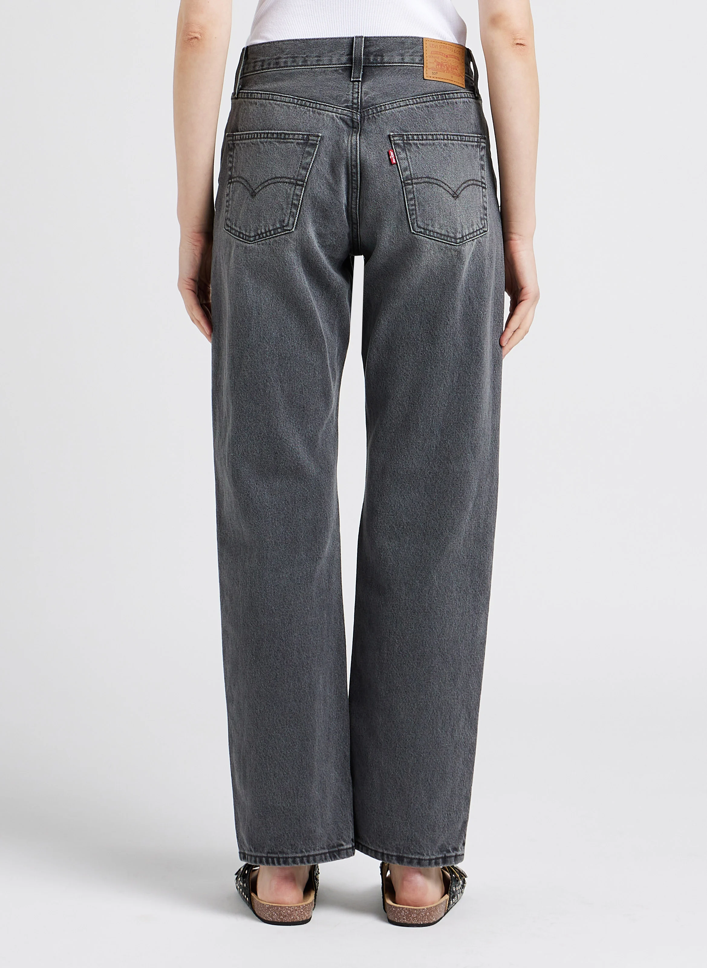 501 90S - Jean coupe ample taille mi-haute| Noir