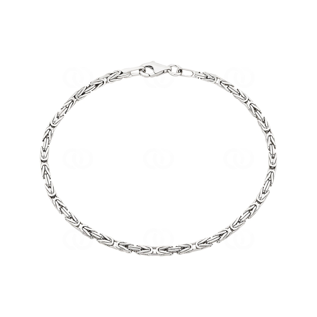 Königsarmband klassisch 925 Silber 2.5mm