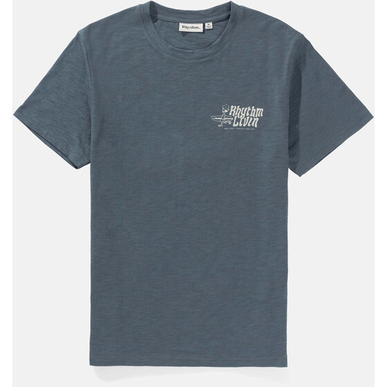 Rhythm Livin Slub Ss T-Shirt Slate Men FA24