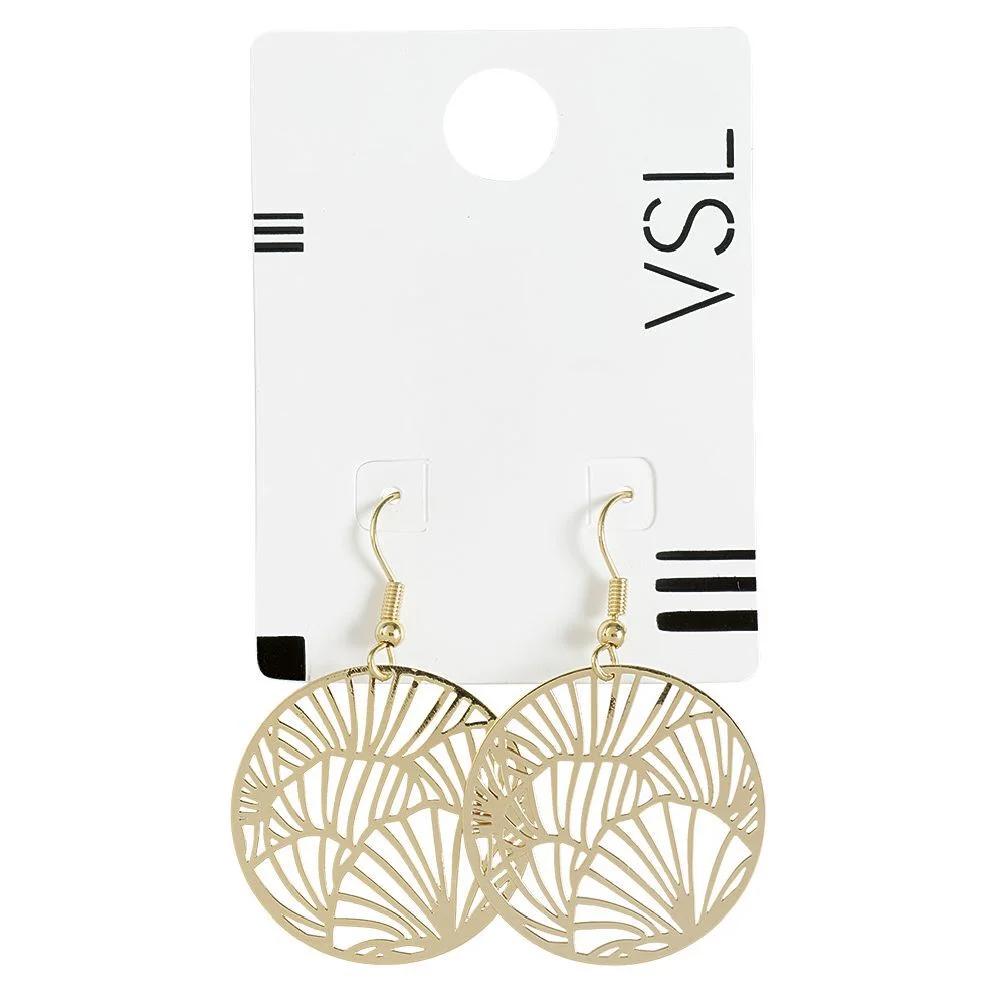 Paire de boucles d'oreilles rondes