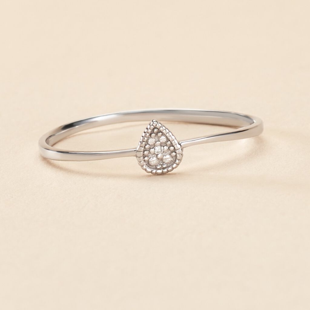 Bague Mon 1er Diamant Or Blanc Diamant