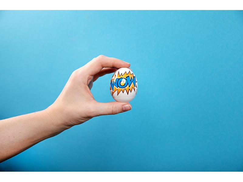 Brauns Heitmann Banderole Sound Eggs Mehrfarbig, 12 Stück Sticker für Eier