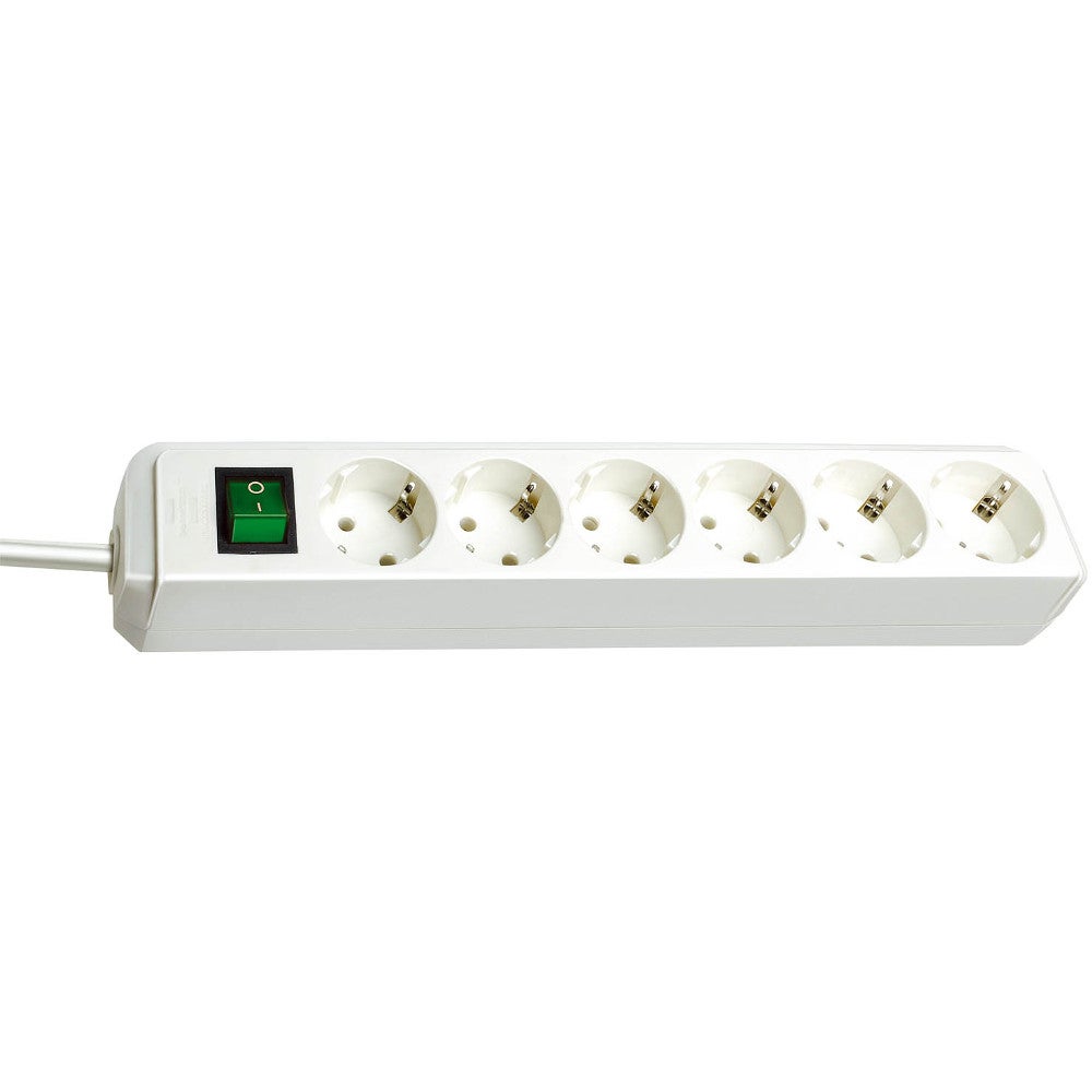 Brennenstuhl Eco Line stroomverdeler 6-voudig 3m wit