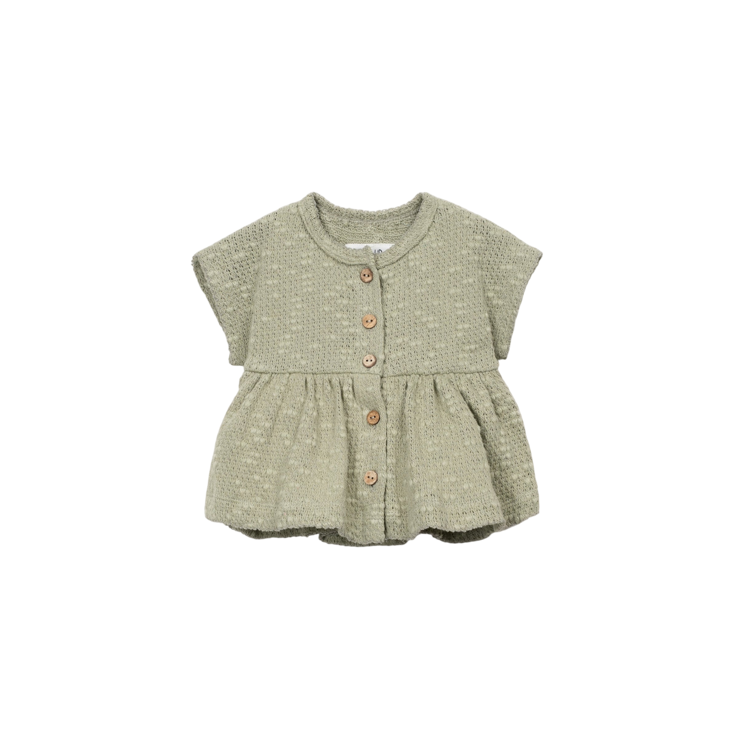 Baby Bluse Emellishes Piqué Texture