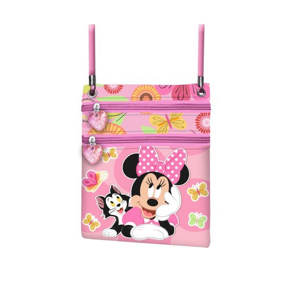 Karactermania Bolsa Tiracolo Minnie Mouse Rosa Ação Gatinha Minnie Mouse