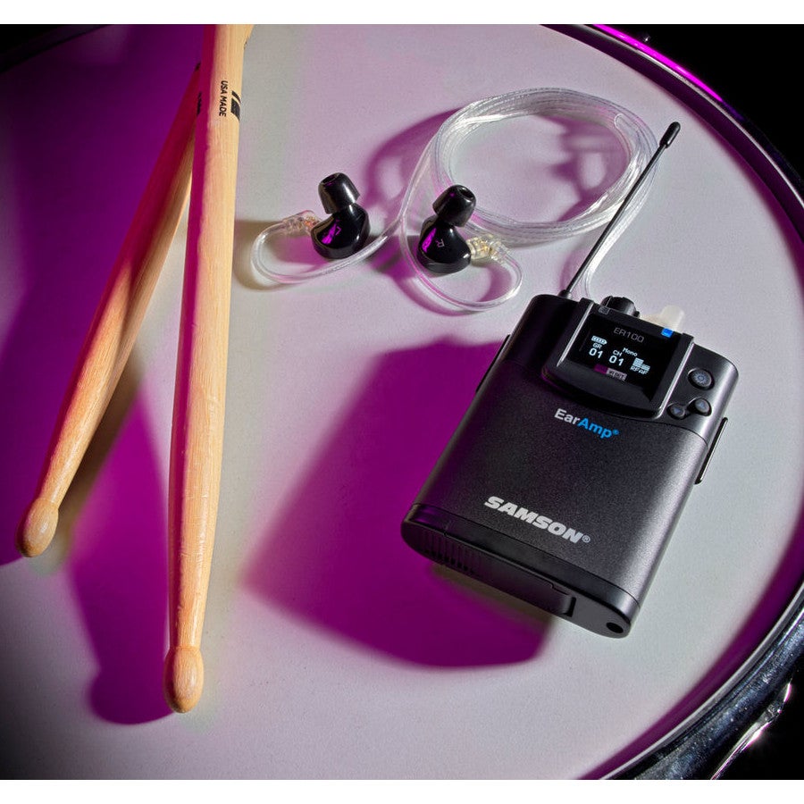 Samson EarAmp EWM100 draadloze in-ear set (470 - 502 MHz)