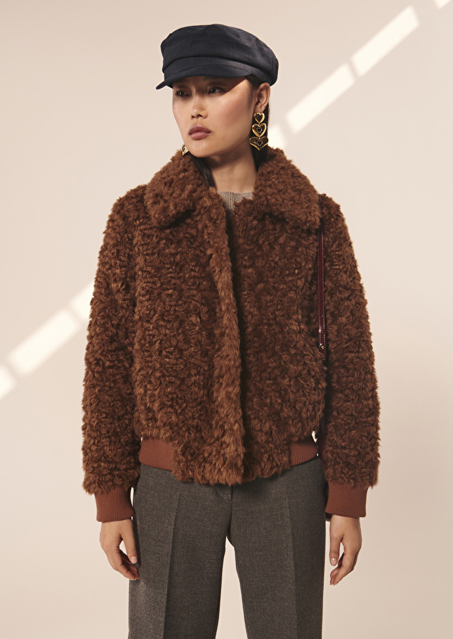Blouson Biancamarron en fausse fourrure