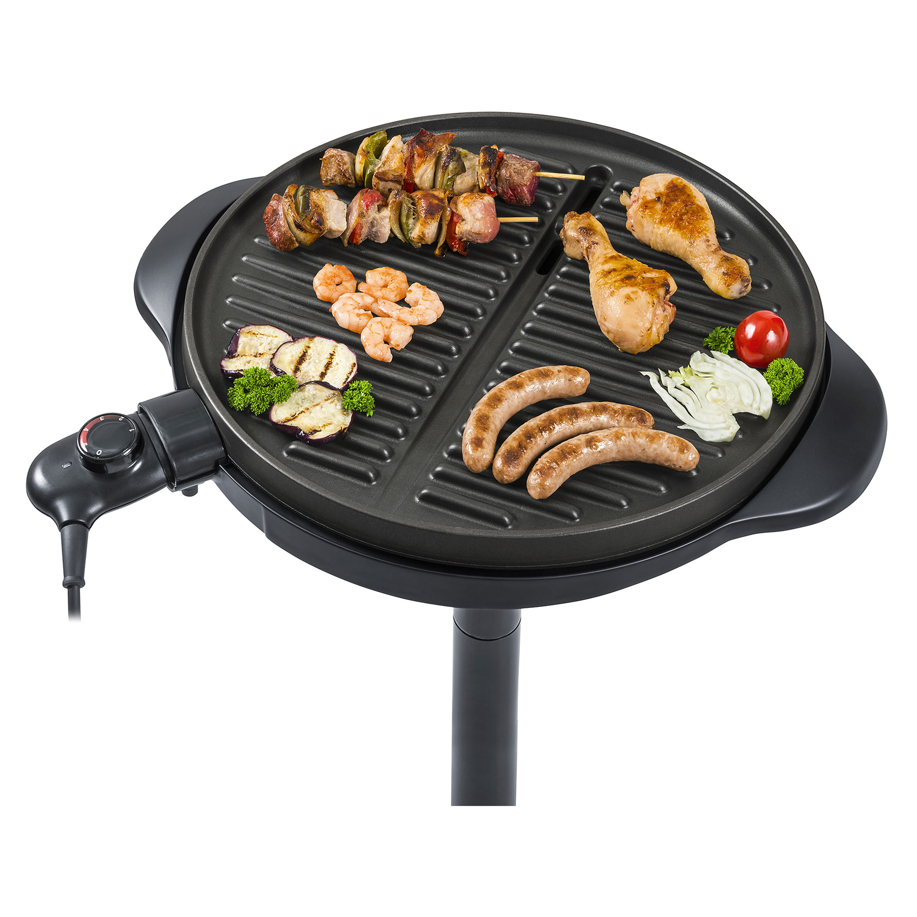 STEBA Elektro-BBQ-Grill VG 250 - schwarz-silber
