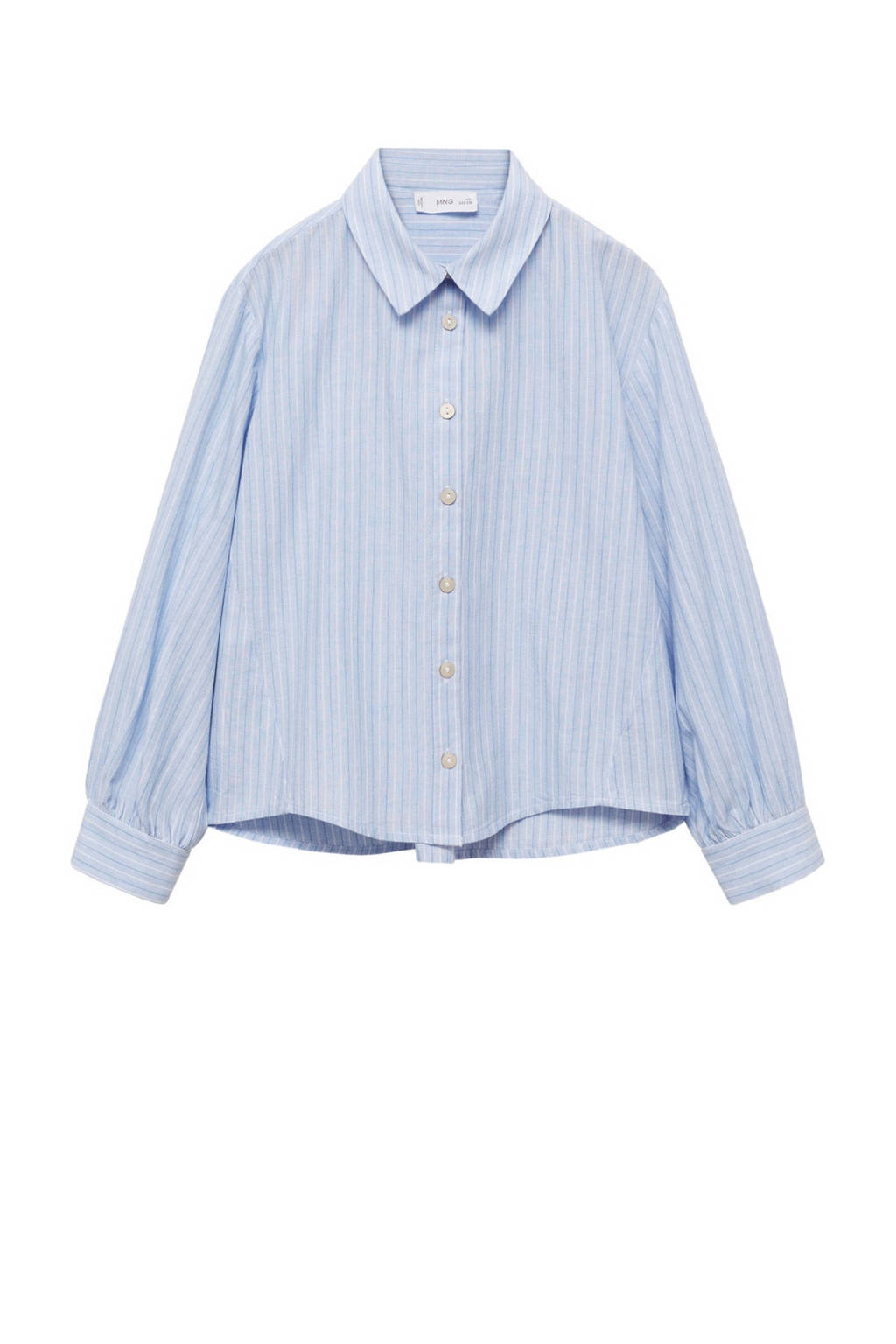 Mango Kids gestreepte blouse blauw