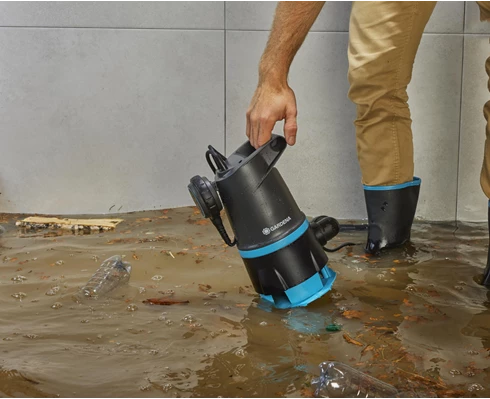 Gardena Spillvattenpump 20000 Basic for rent og skittent vann