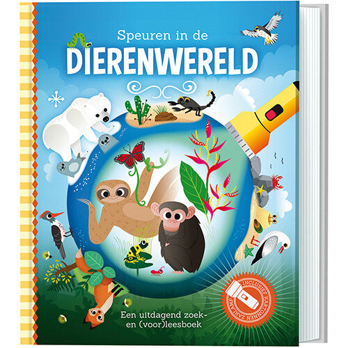 Lantaarn publishers lees- en zoekboek speuren in de dierenwereld