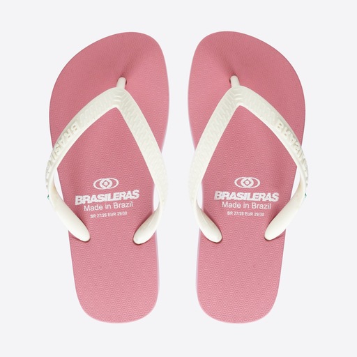 Chinelo de praia brasileiro, modelo clássico infantil, fabricado no Brasil.