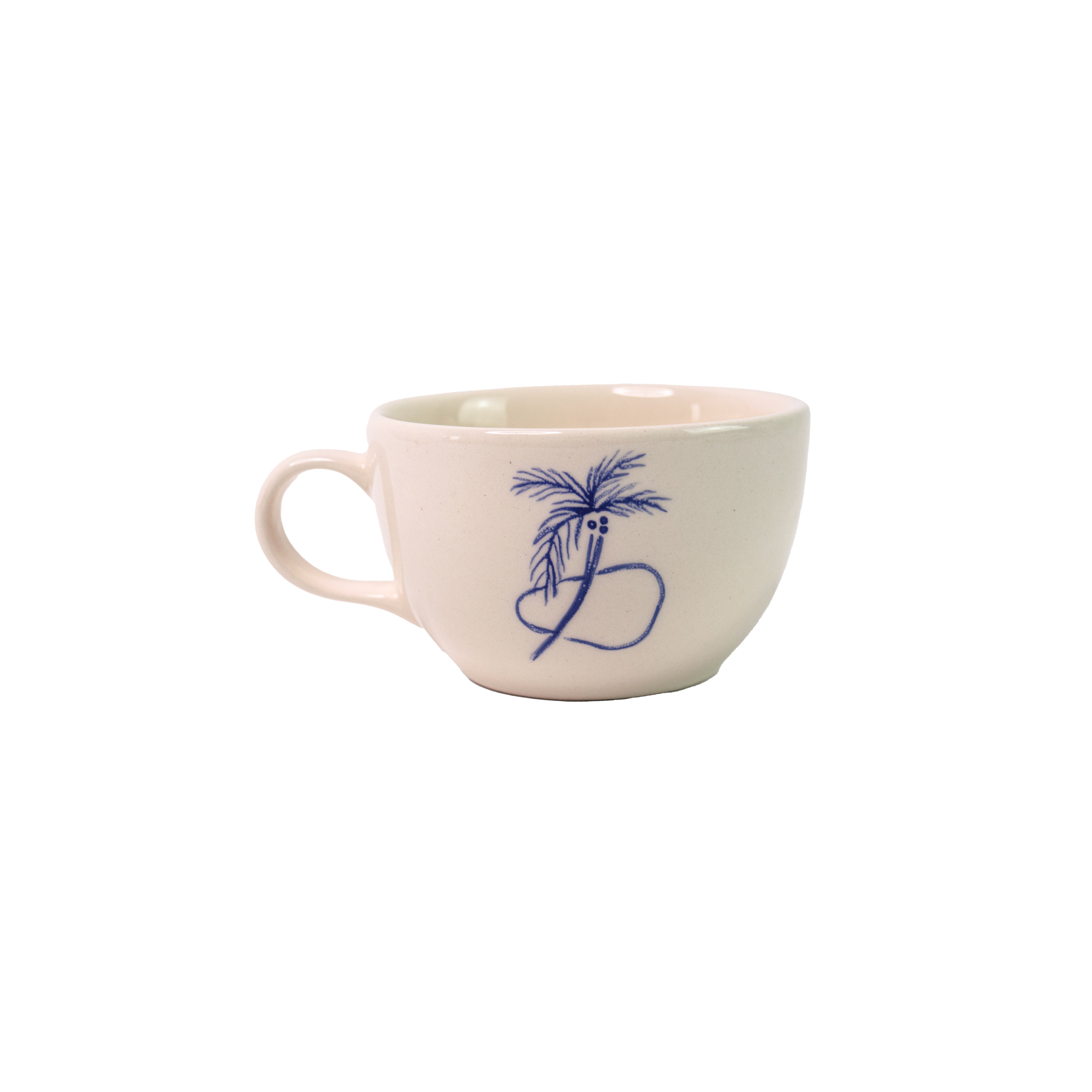 Tasse et assiette à thé en céramique « Trazos Sicilia Black » (lot de 4)
