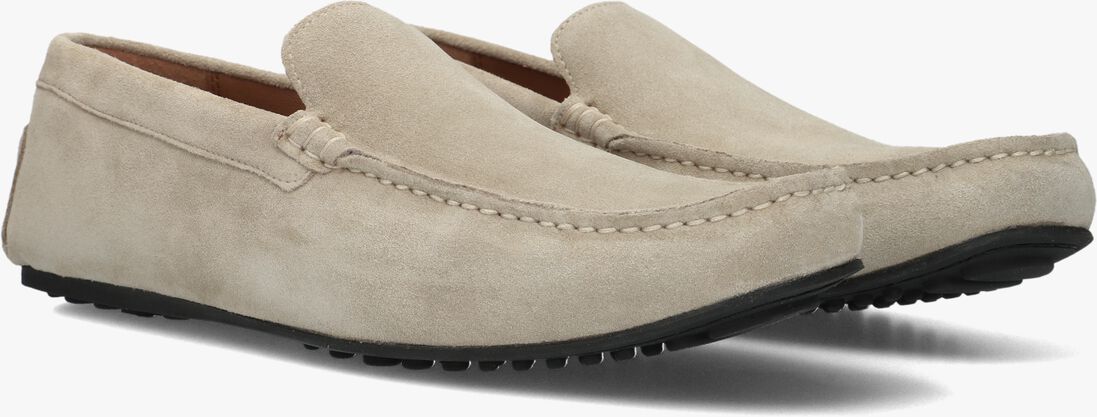 beige stefano lauran mocassins 2 gesp bio slipper