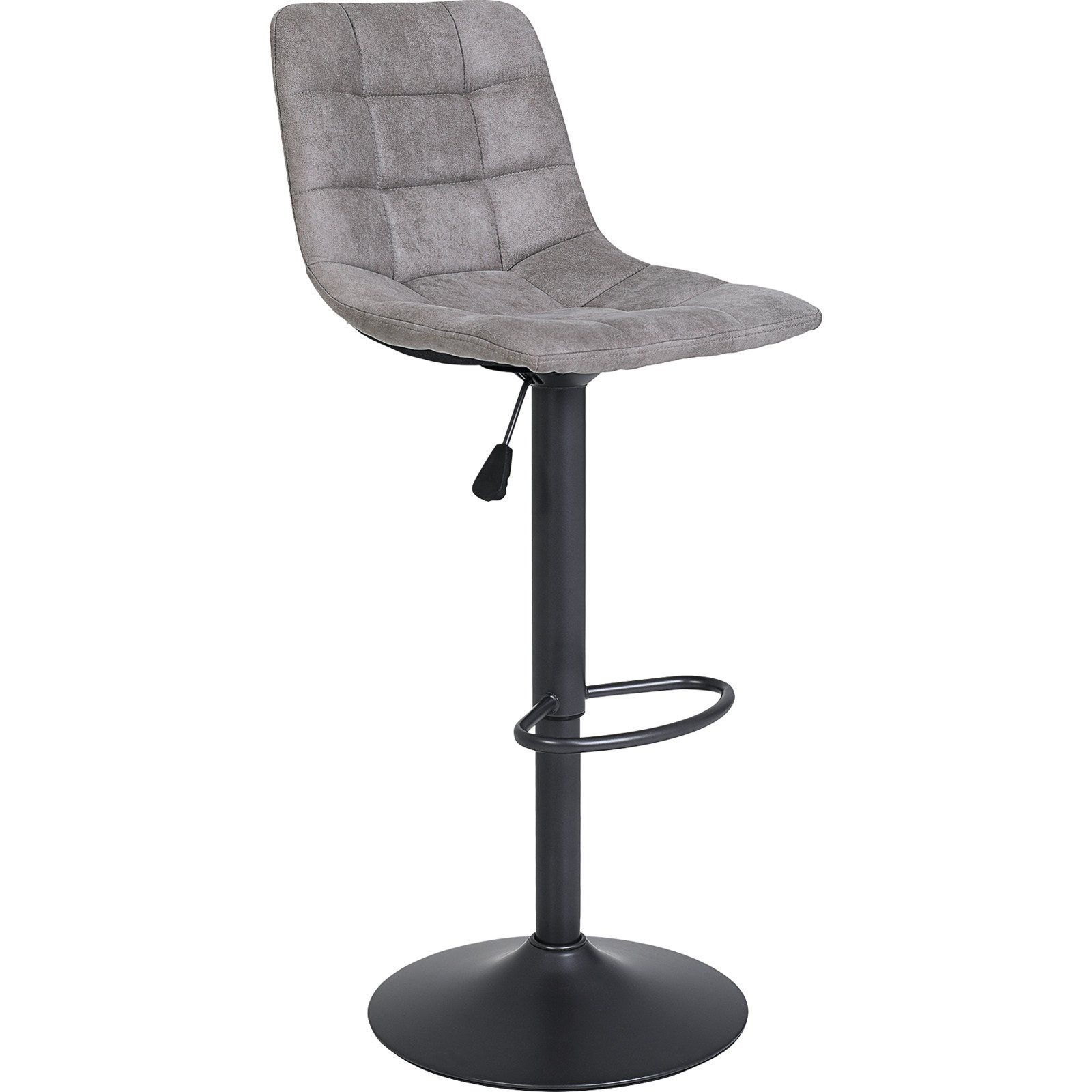 Barhocker Yvonne Microfaser grau