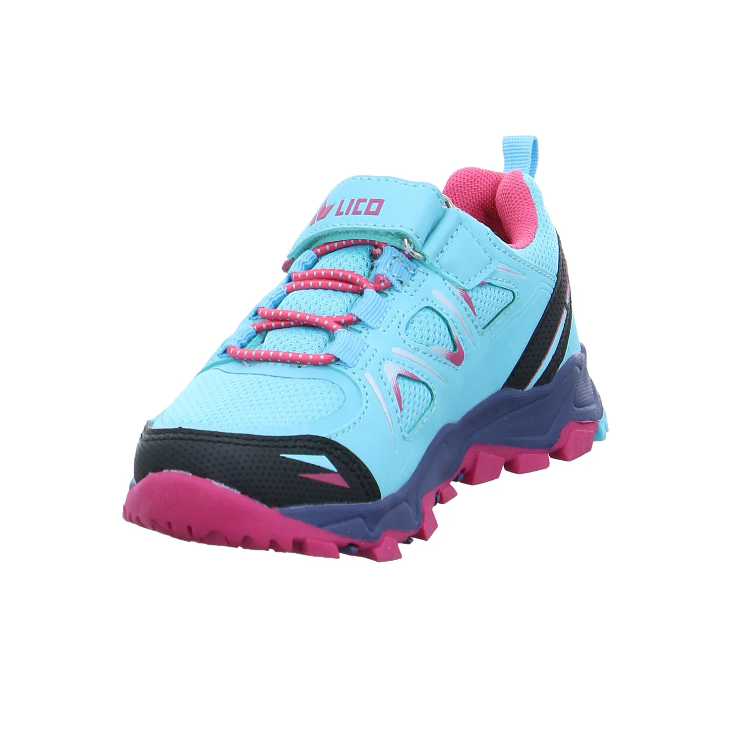 LICO Kinder Sportschuh Türkis Lederimitat