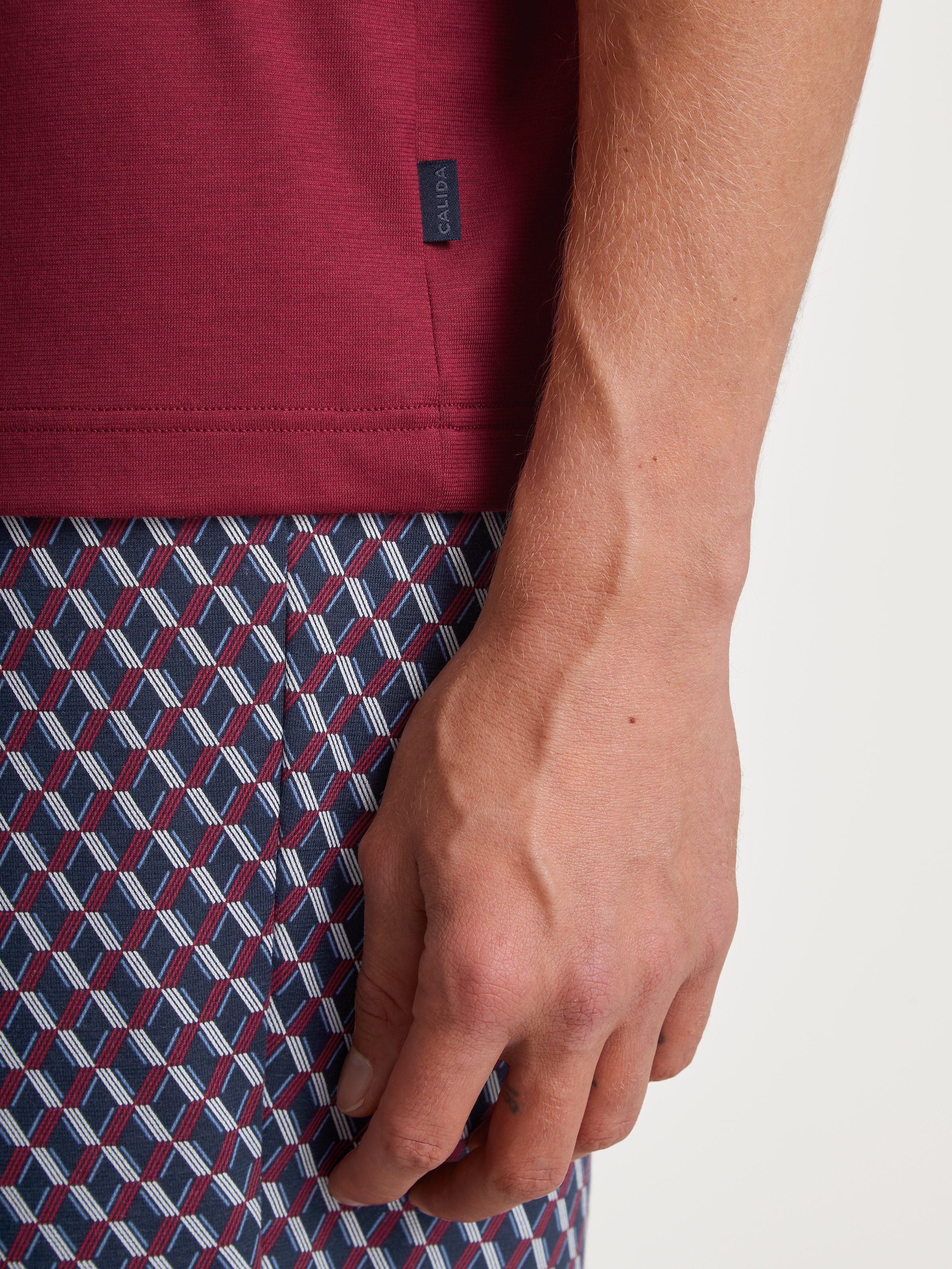 CALIDA Pyjama »Relax Imprint« 2 Stk. tlg., mit elastischem Hosenbund