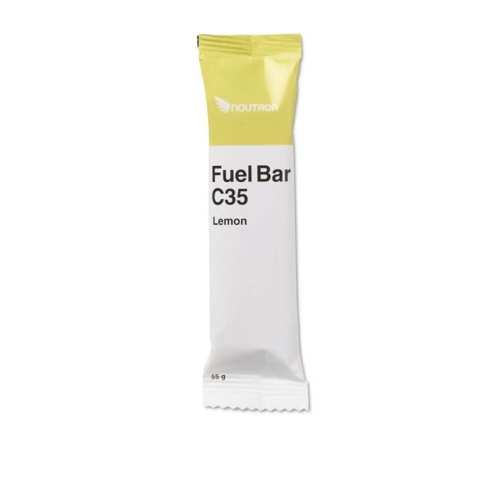 Noutron Unisex Energi-barer Fuel Bar Lemon Hvid