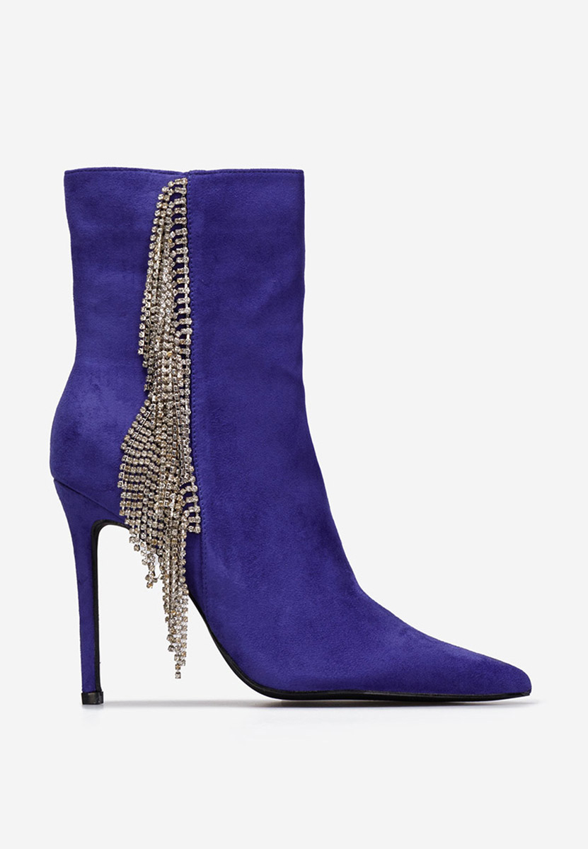 Bottines stiletto mauves Viedma