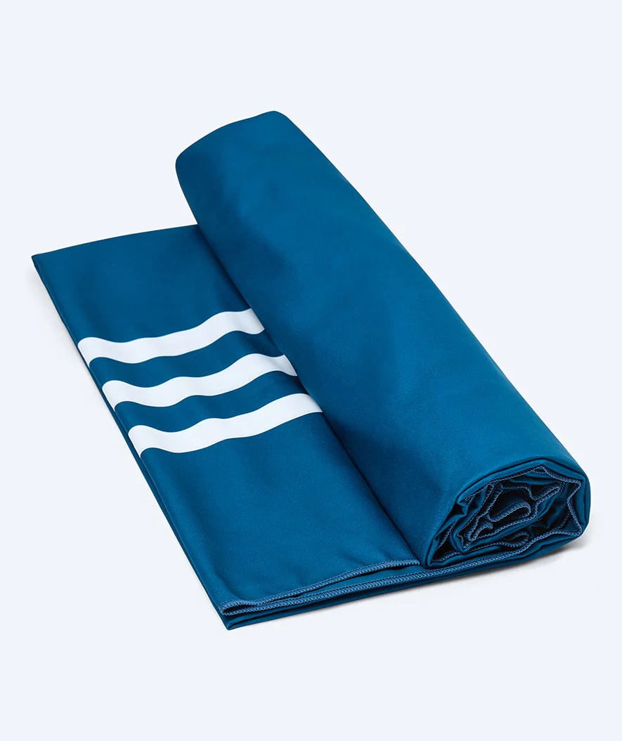 Watery microfiber håndklæde (180 x 200 cm) - Eco Nebraska Familie - Mørkeblå