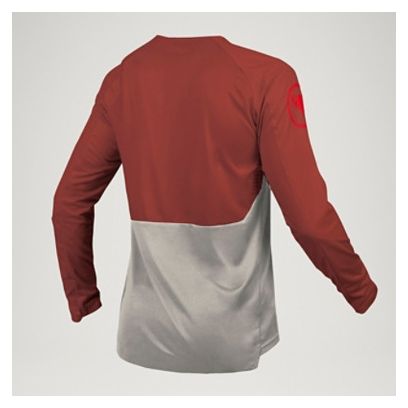 Maillot Manches Longues Homme Endura MT500 Burner Gris/Rouge