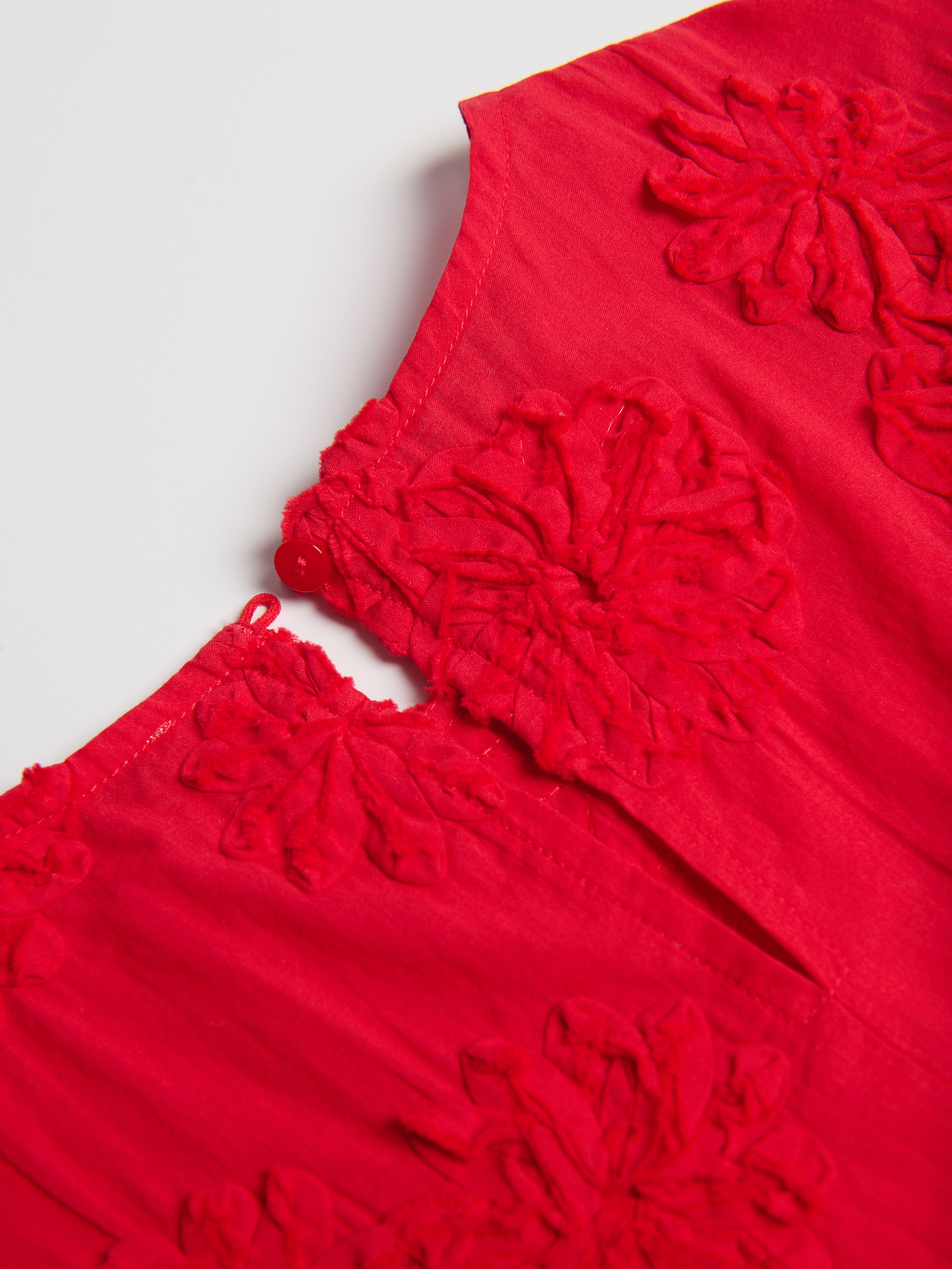 Bluse mit Dekorativer Stickerei