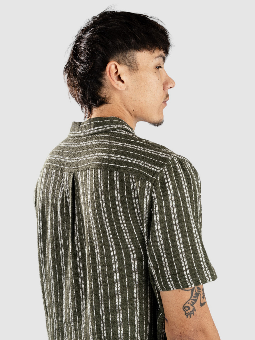 Anerkjendt Akleo S-S Dobby Shirt olivine