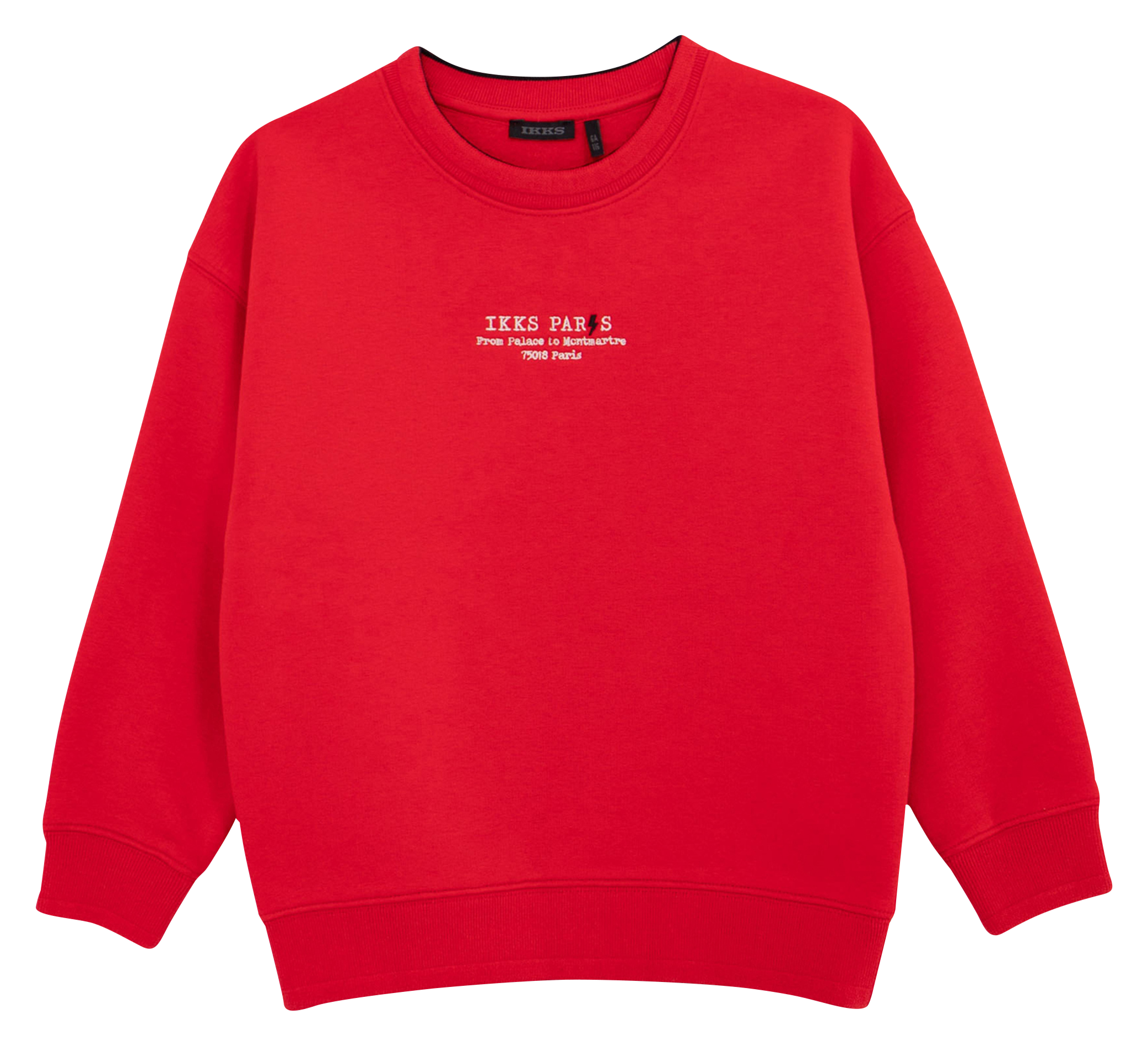 Sweat brodé en coton mélangé | Rouge