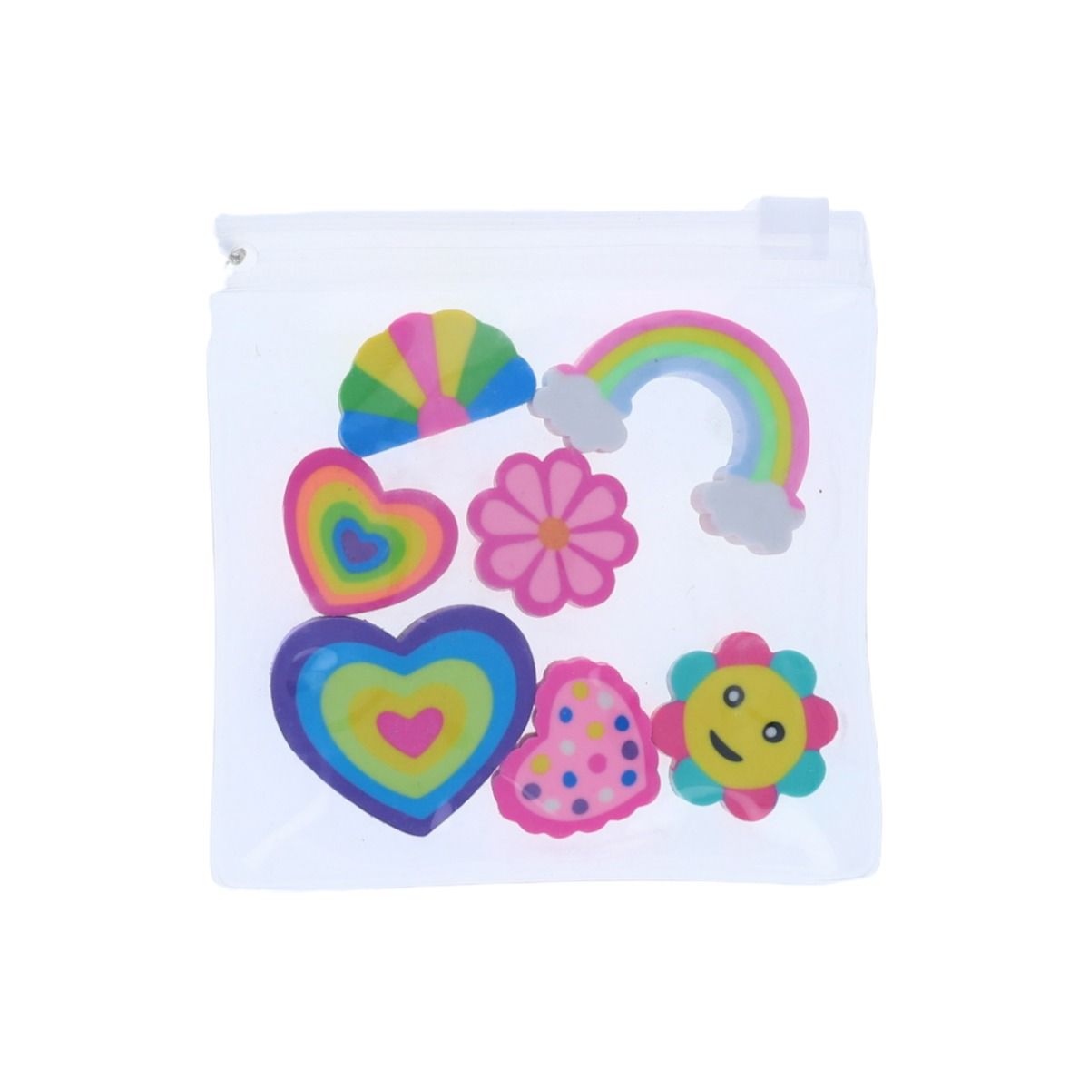 Lot de 7 gommes multicolores Mercredi et Patati