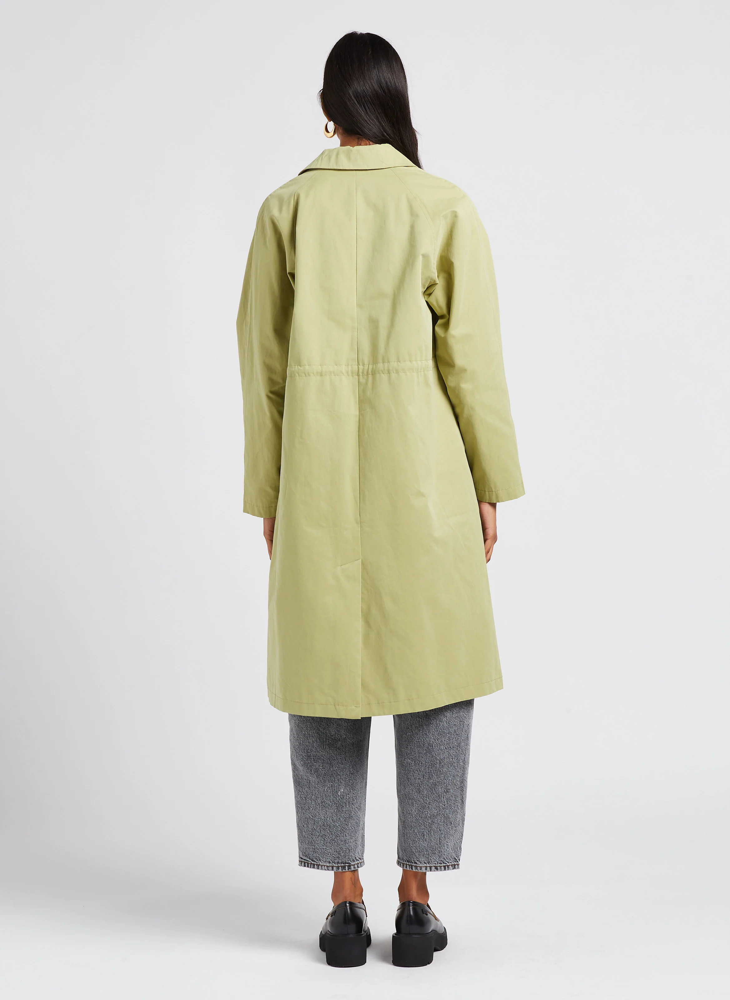 ELVENA - Manteau col classique| Jaune