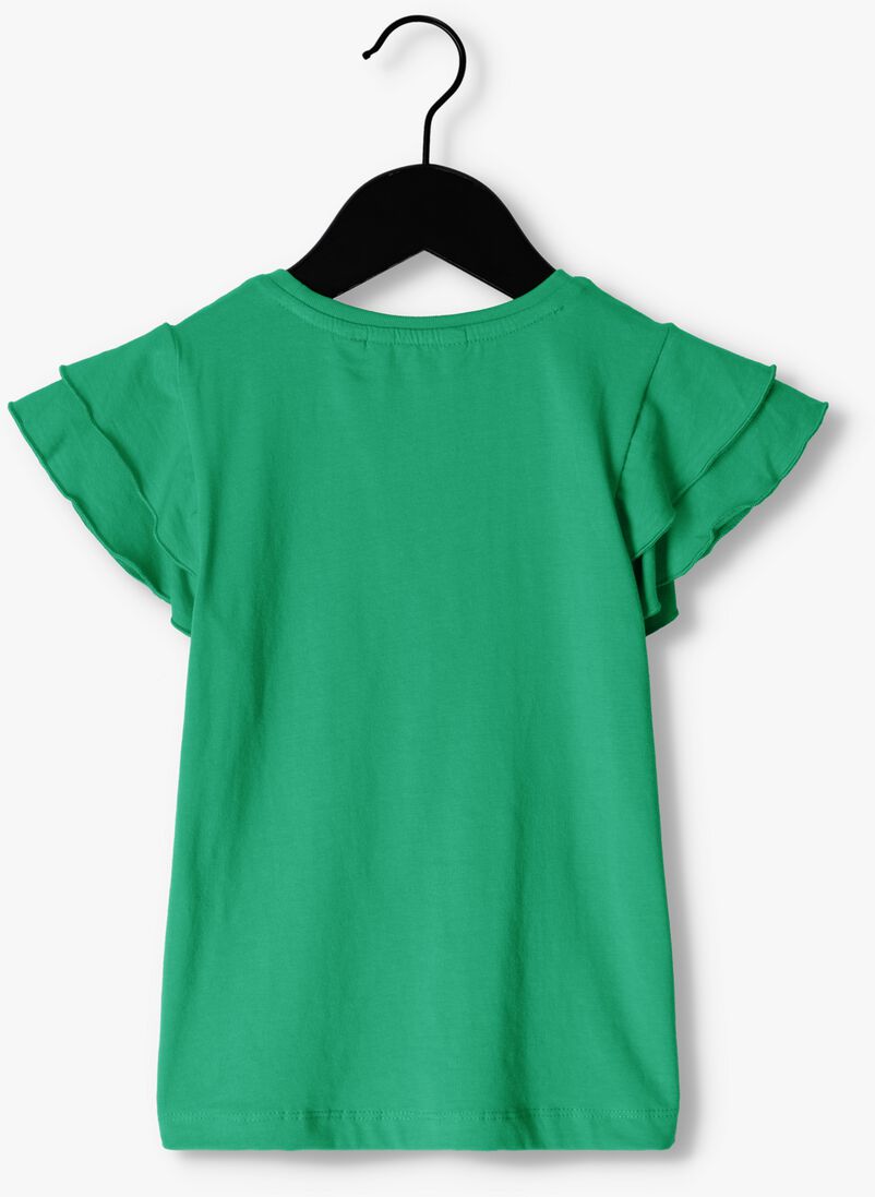 MOODSTREET groene moodstreet top smock top with ruffle sleeves