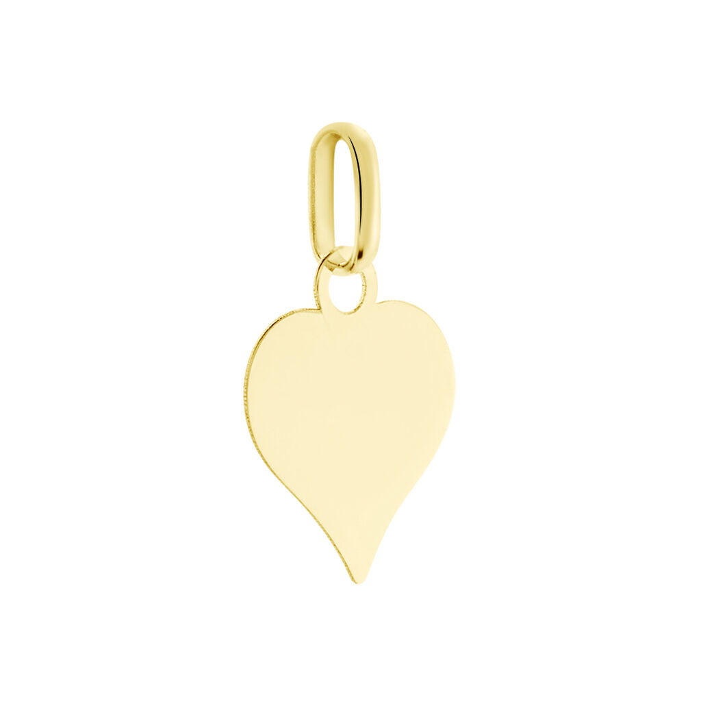 Pendentif Eudocie Coeur Message Or Jaune